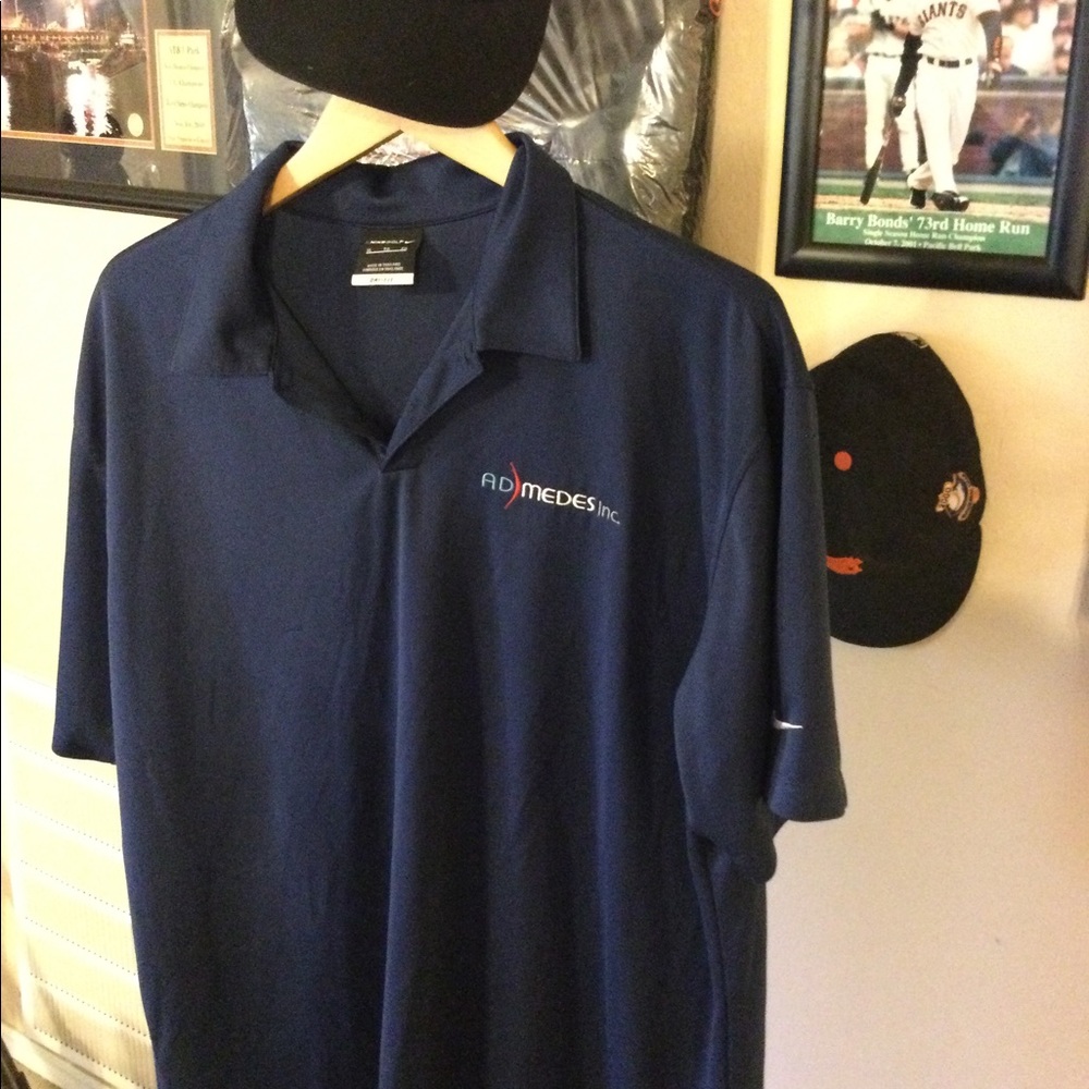 Nike XL Dark Blue Dri-Fit Golf Shirt